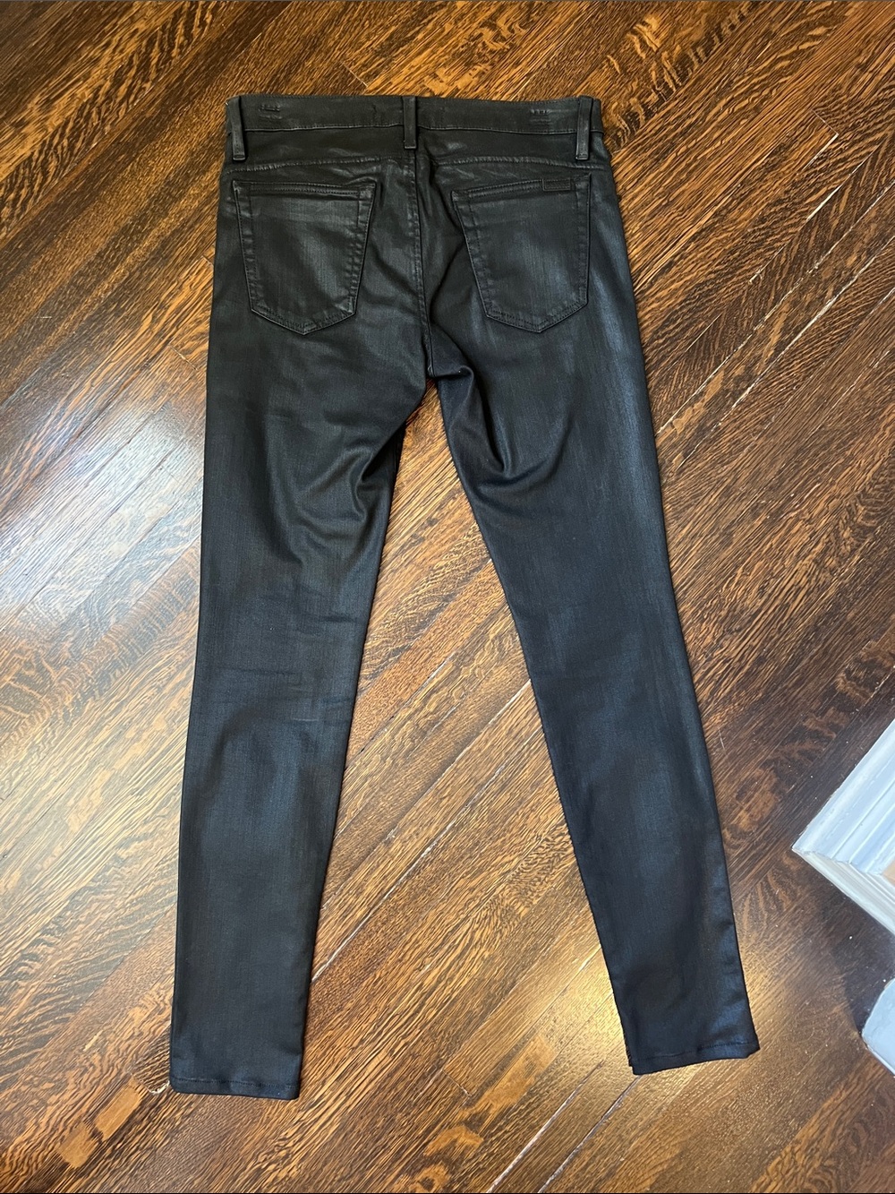 Joe's Jeans Black Skinny Moto Zip Jeans - Picture 4 of 5